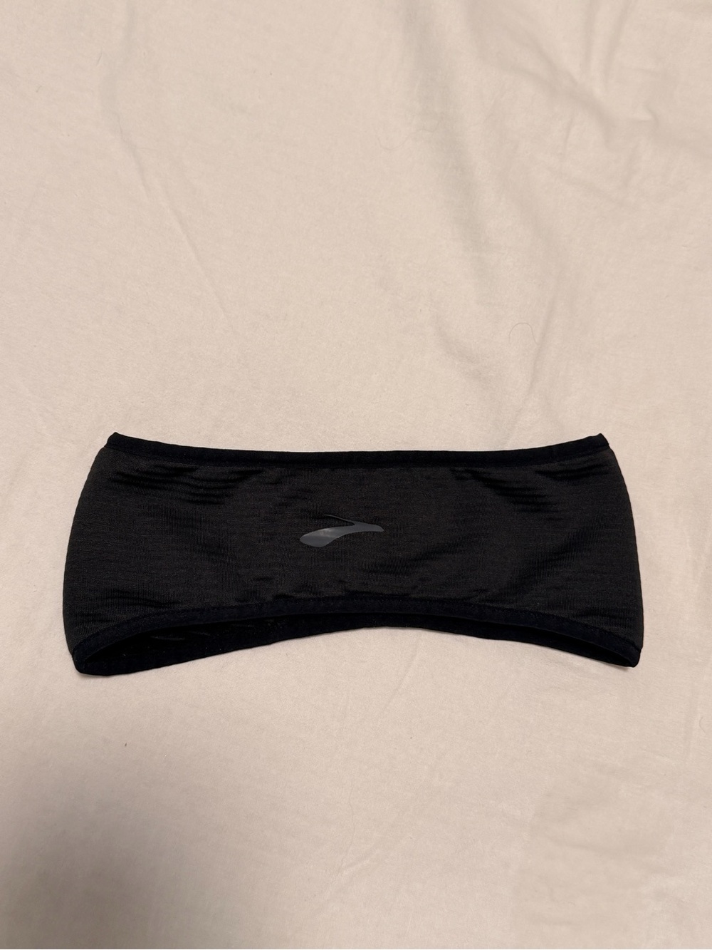 Brooks Black Logo Fleece Headband